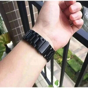 Black Stainless Steel Watch Band